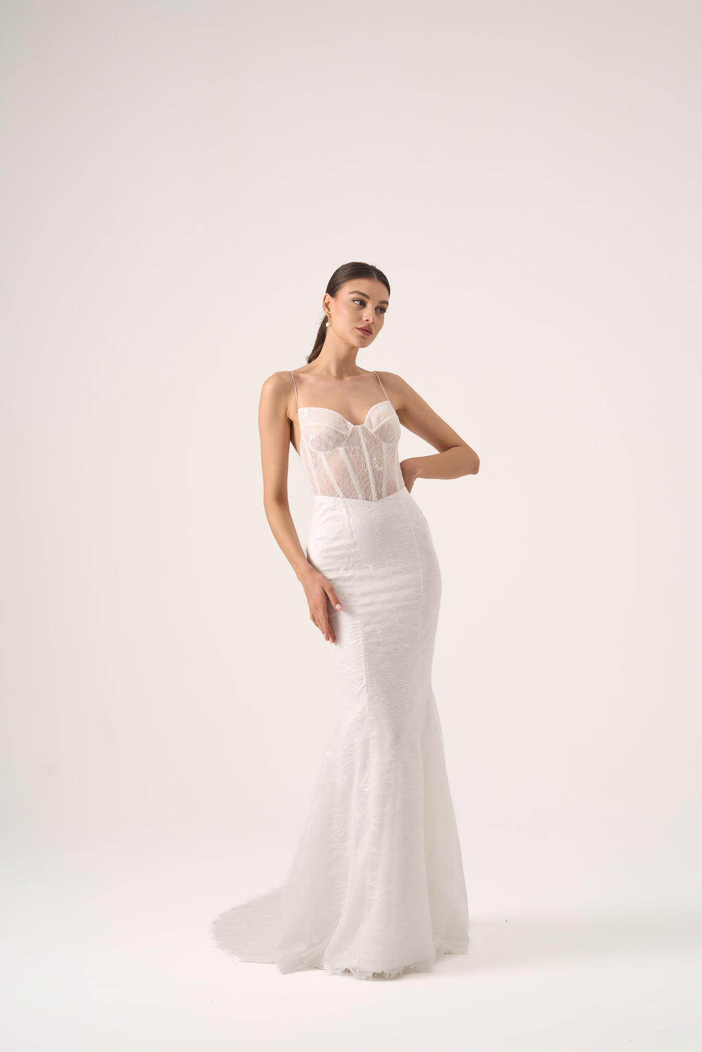 Corset Lace Mermaid Bridal Gown – Luxury Sweetheart Wedding Dress by Nadia's