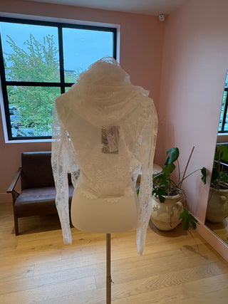 Fishu blouse / lace fishu blouse