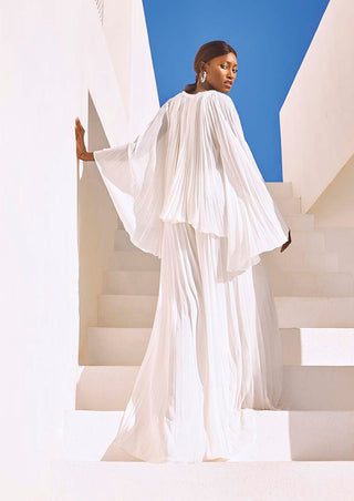 Back view of Seema Top showcasing unique braided back detail.