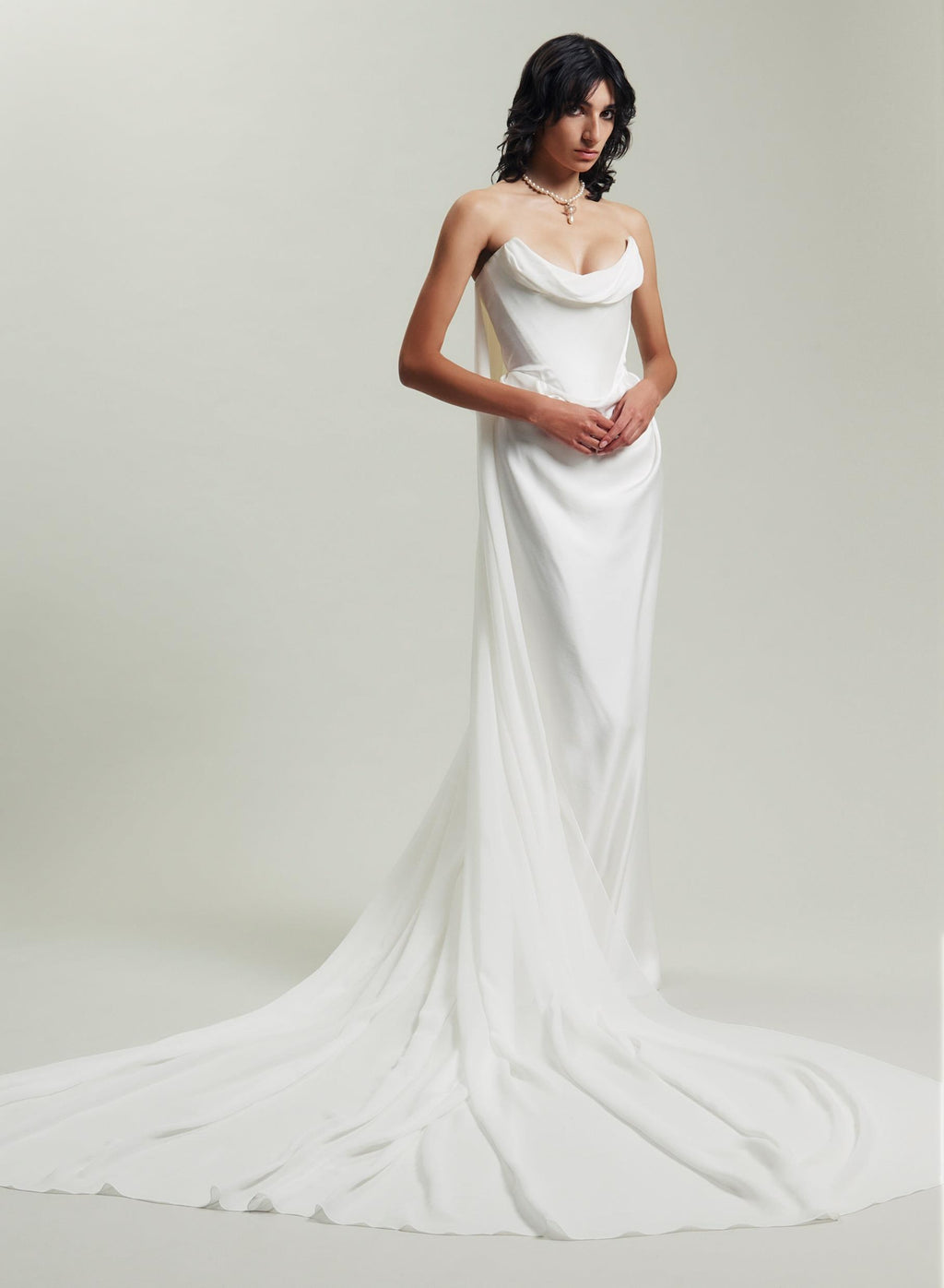 Galaxy Cape: Fsc crepe satin with eco georgette | Nadia's Galaxy Cape: Fsc crepe satin with eco georgette | Nadia's