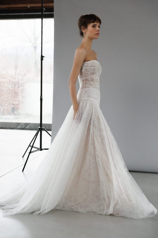 Daalarna luxury bridal silhouette blending modern simplicity with artisanal couture craftsmanship
