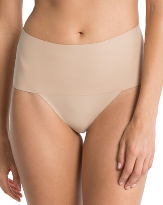 Undie-tectable® Thong by Spanx, front view showing the smooth and sleek design with a bonded waistband.