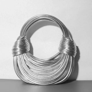 Knotted Top Handle Bag