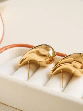 Colette 18K Gold Non-Tarnish Large Huggie Droplet Earring