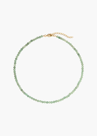 Elegant hand-knotted necklace featuring graduated semi-precious stones and signature artisan beading