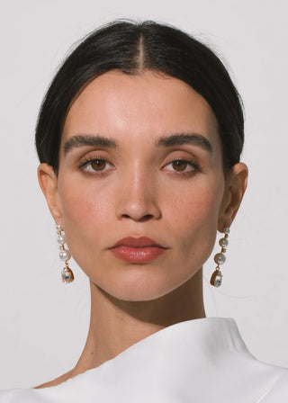 Statement jewelry with polished drop design and signature Jennifer Behr craftsmanship