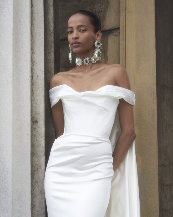 VIVIENNE WESTWOOD ワンピースドレス Bridal Nova Cora 804065 Vivienne Westwood Nova Cora Gown in Satin or Embroidered