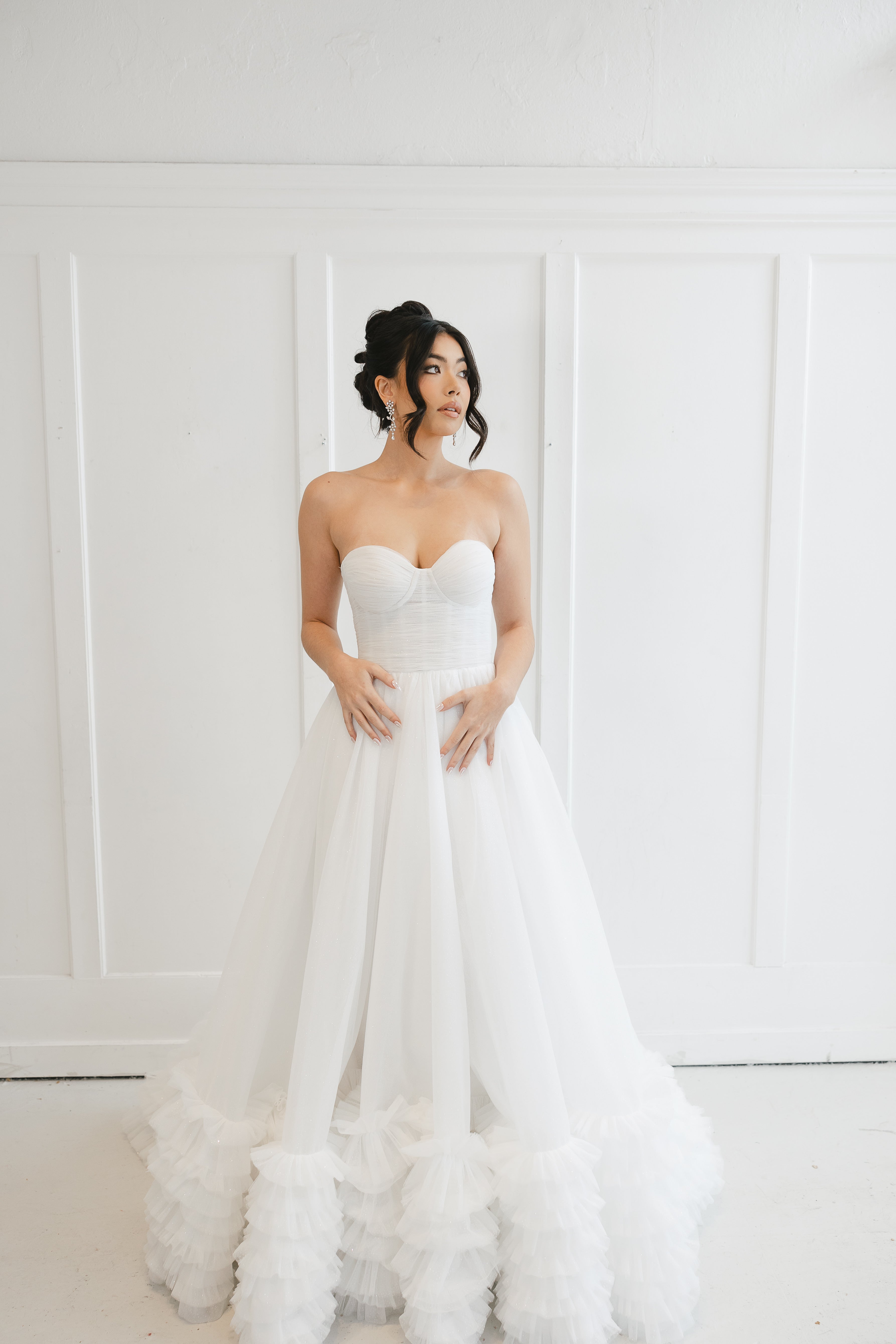 Sparkle Tulle Ball Gown by Nadia's – Elegant Formal Evening Dress Made to Order / Custom color / 8