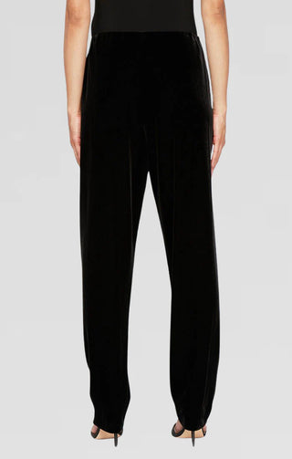 Evening pants with sleek slim-leg fit and refined drape, designed for elegant special events