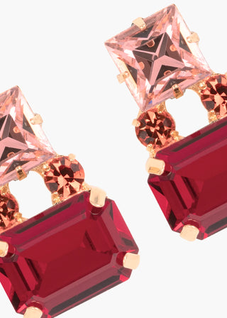 Nanette Earrings - Ruby