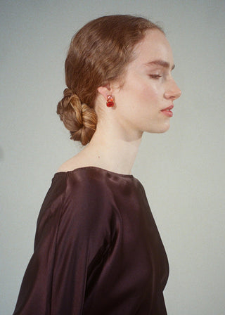 Nanette Earrings - Ruby