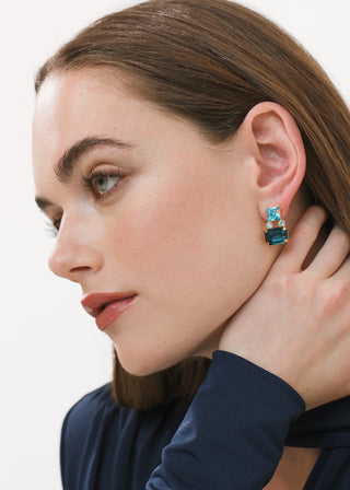 Nanette Earrings - Sapphire