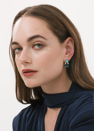 Nanette Earrings - Sapphire