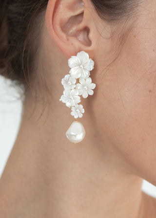 Makenzie Earrings - mother-of-pearl