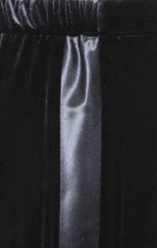 Maxi column pants featuring fluid satin accents, elegant straight leg cut, and luxurious formal styling for special occasions