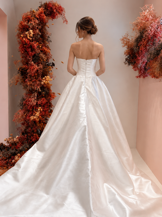 Adele structured corset ball gown