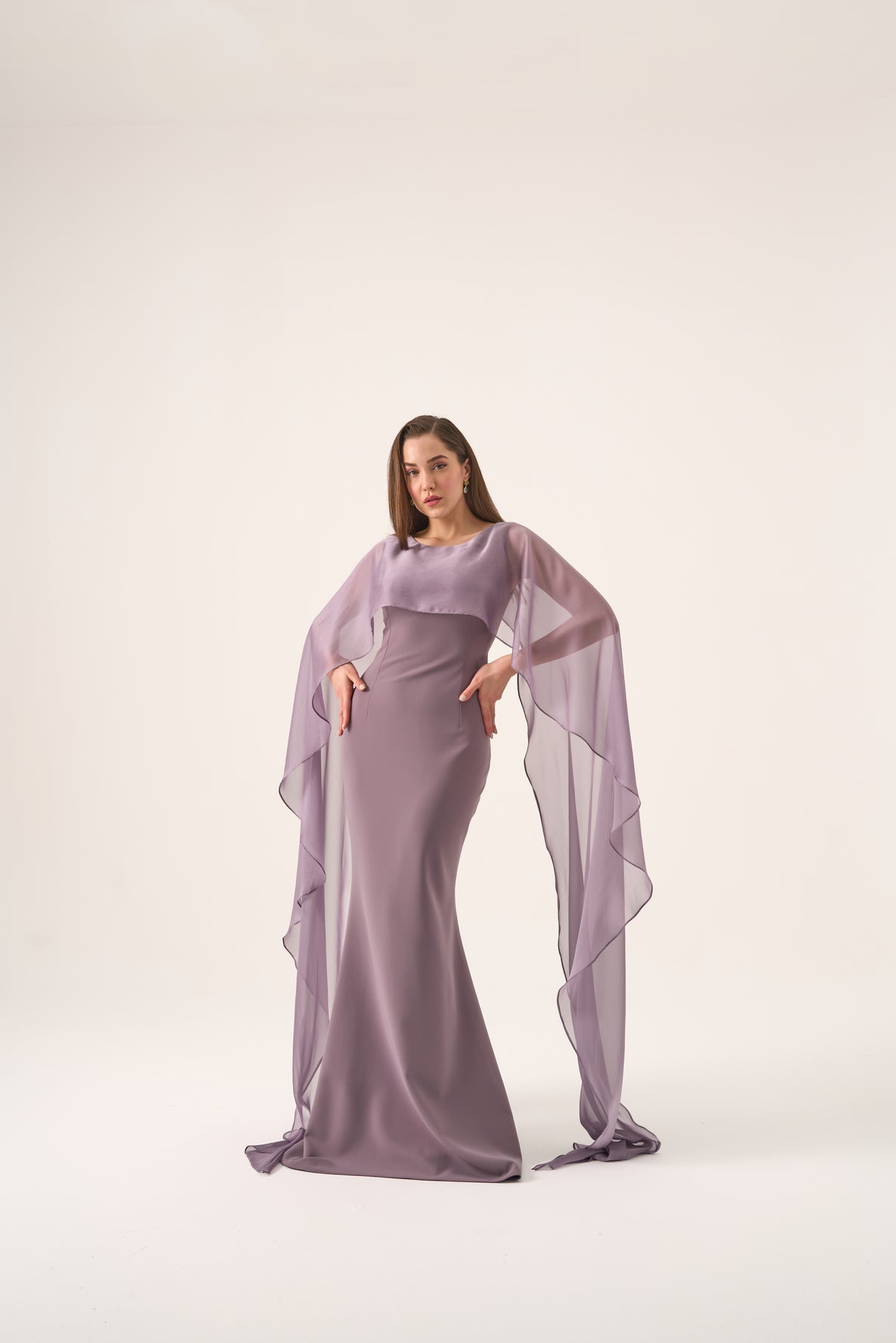 Bria Cape Gown by Nadia’s Bria Cape Gown by Nadia’s