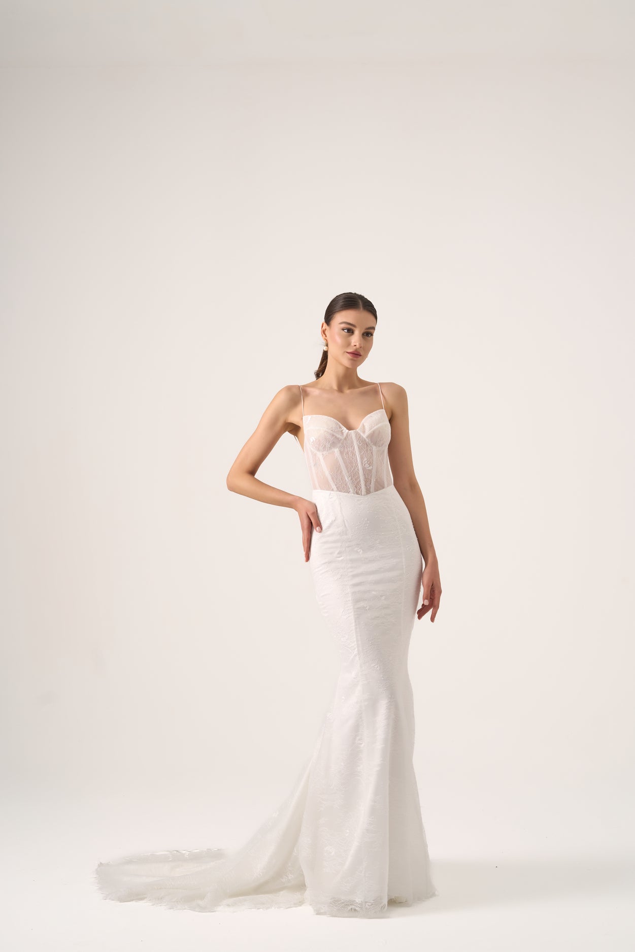 Corset Lace Mermaid Bridal Gown – Luxury Sweetheart Wedding Dress by Nadia's
