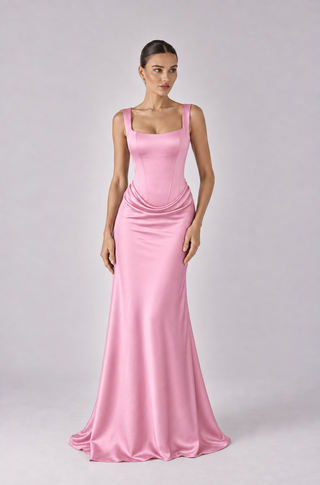 Carlotta Sculpted Gown (Valentina Satin)