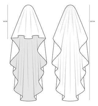 Lace edge veils