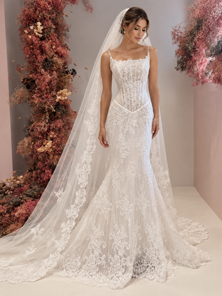 Juliette fit and flare lace gown