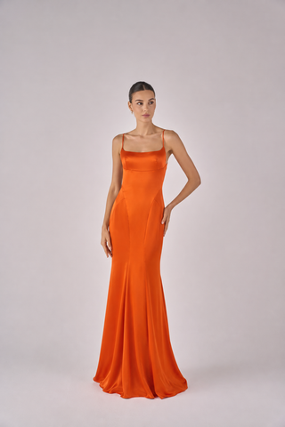 Alessandra satin gown