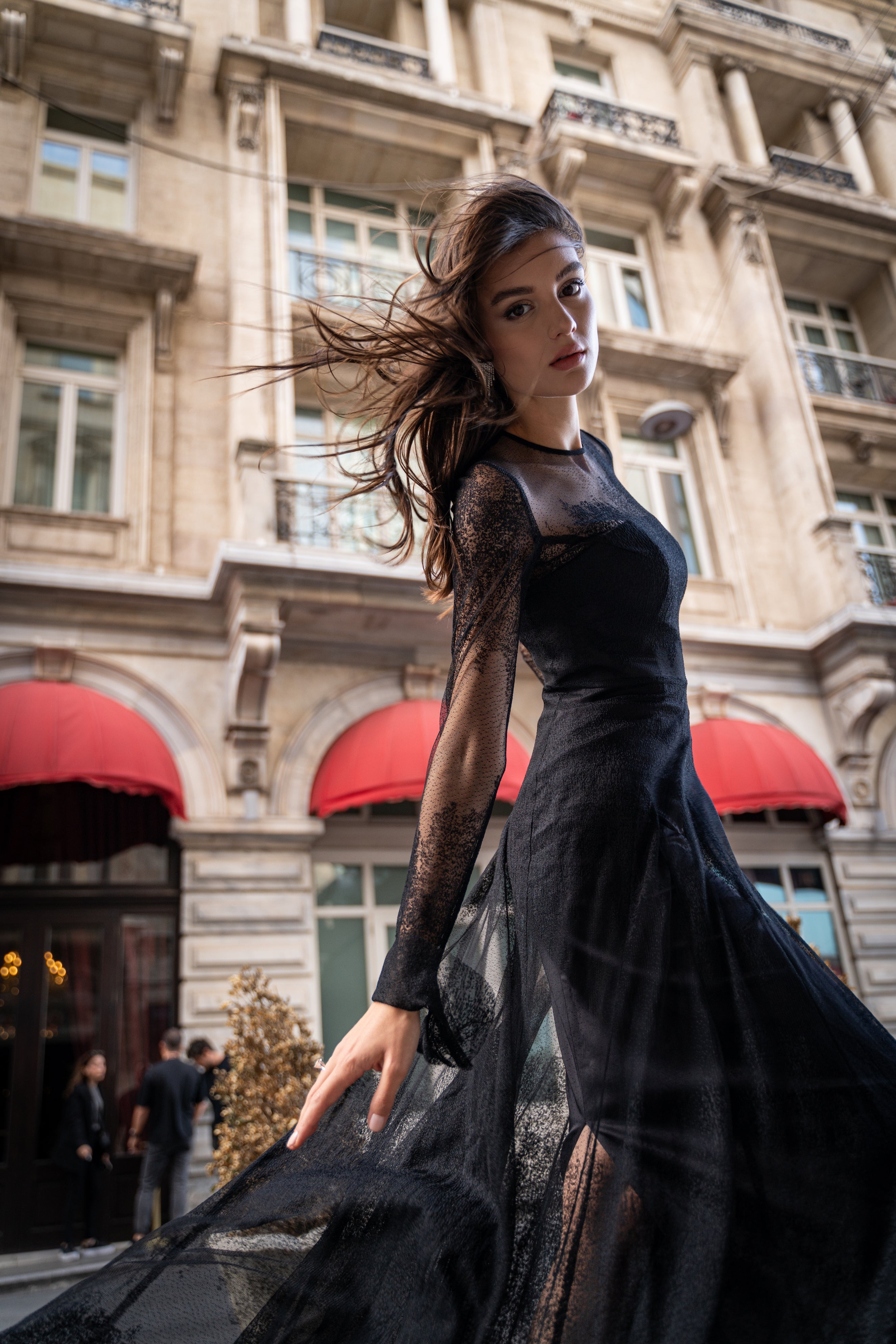 luxe formal dresses Lady Black Tie - Cosima Gown - Luxe Satin A-line Corset Dress