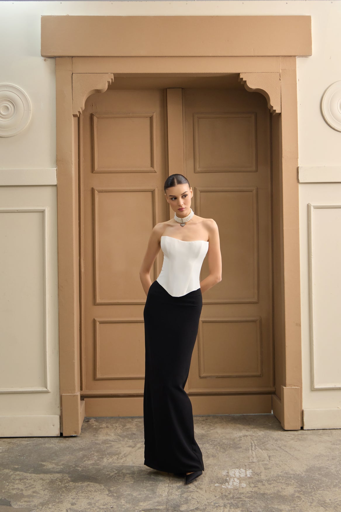 Marie Antoinette Corset-Skirt Wedding Dress – Luxury Bridal Gown Made to Order / Black / 10 Marie Antoinette Corset-Skirt Wedding Dress – Luxury Bridal Gown Made to Order / Black / 10