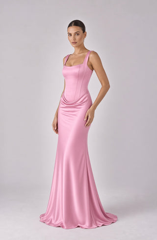 Carlotta Sculpted Gown (Valentina Satin)