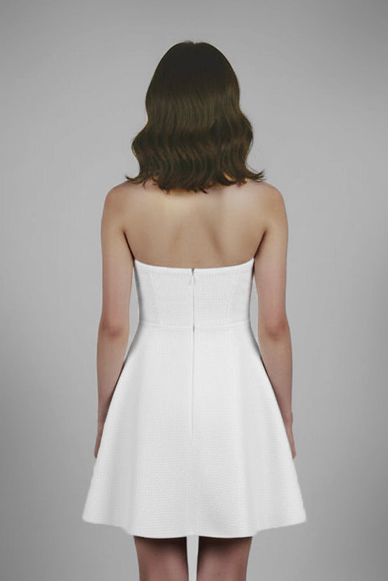 dani mini dress white Dani Embroidered Floral Mini Dress M