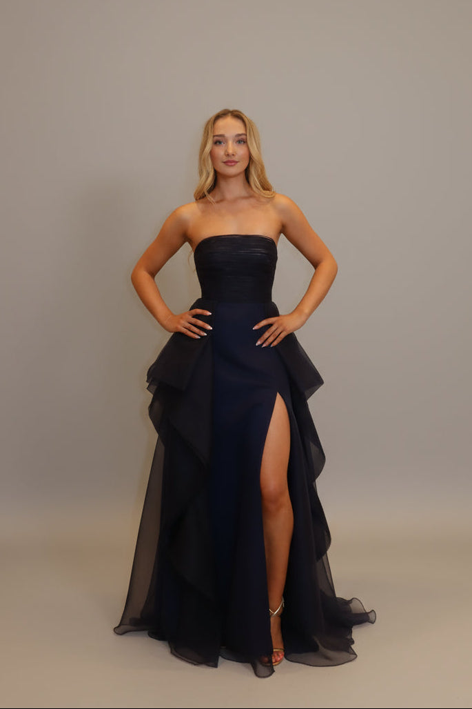 Blair Strapless Tulle Ball Gown by Nadias | Formal Evening Dress In Stock / Navy / 18 Blair Strapless Tulle Ball Gown by Nadias | Formal Evening Dress In Stock / Navy / 18