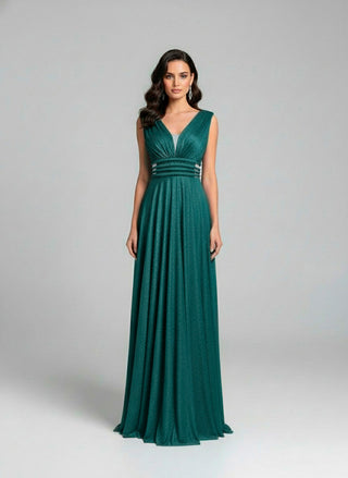 Orlando cutout shimmer aline gown