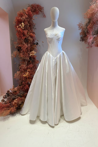 Adele structured corset ball gown