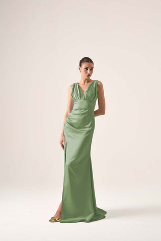 Lola ruched bodice gown