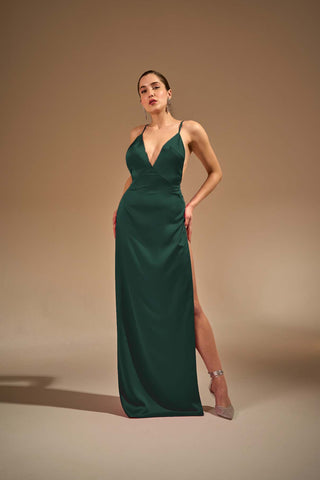 Madonna high slit dress