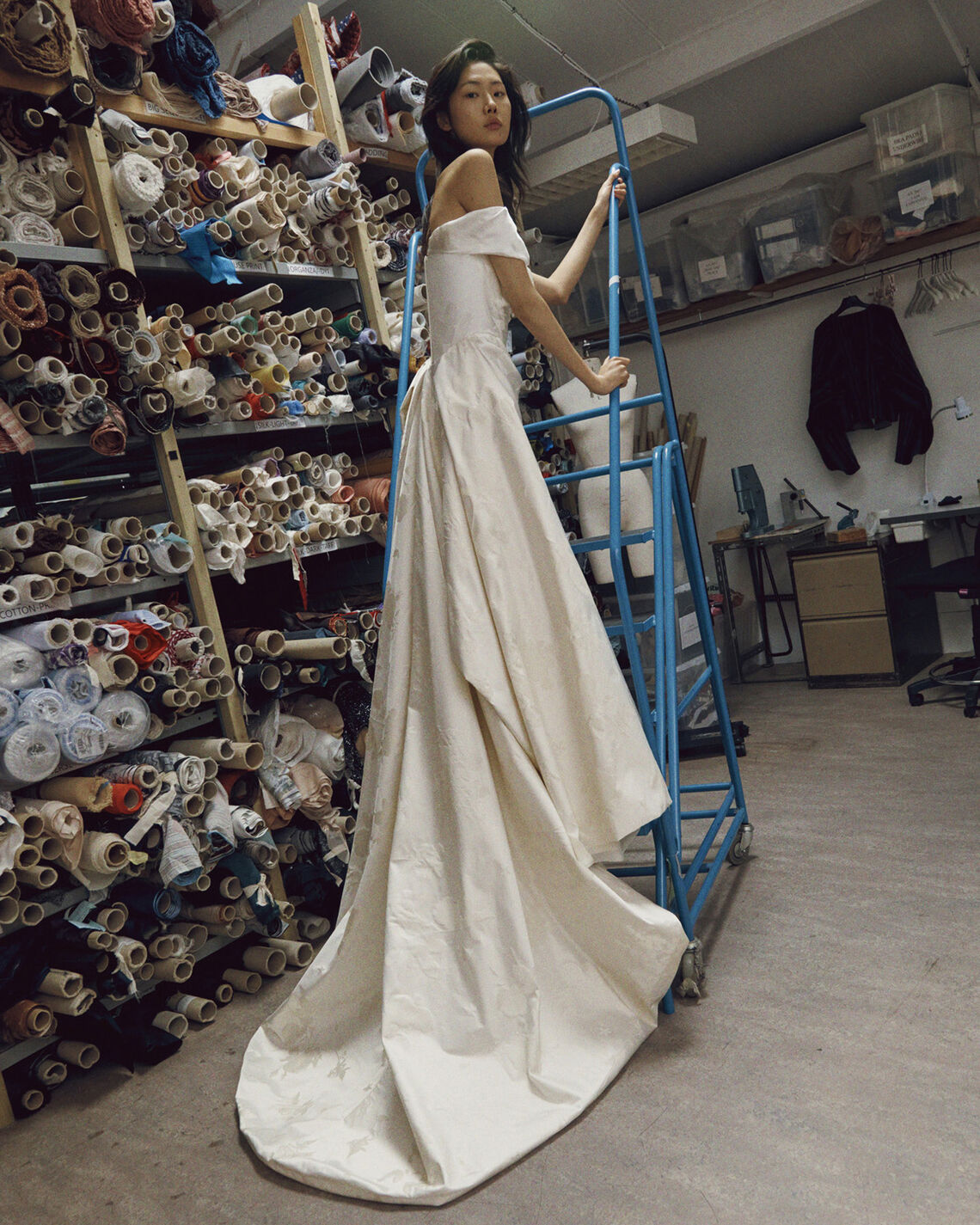 Dress With Long Cocotte Dress In Ivory Silk Crepe Satin Nova Cocotte: Aob Crepe Dress With Long Cocotte Dress In Ivory Silk Crepe Satin Nova Cocotte: Aob Crepe