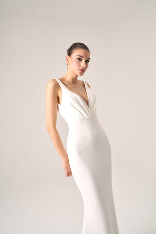 Nino crepe gown