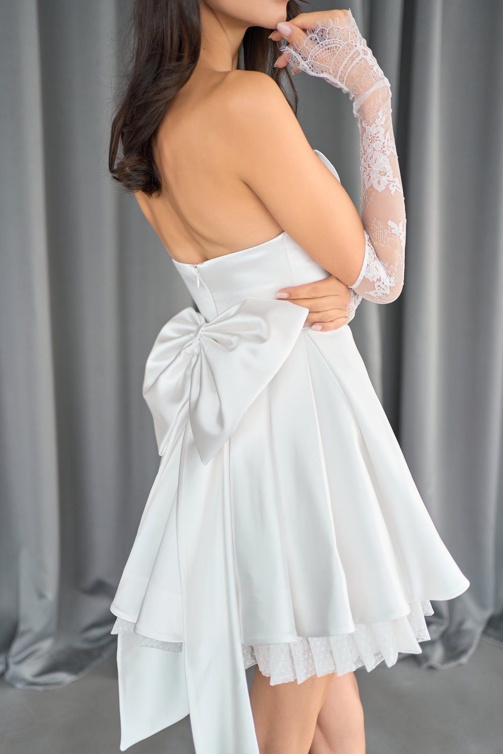 reception dress mini reception mini dress Trish Short Wedding Reception Dress -parroquiadesanalbertomagno.com