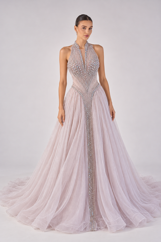 Starlit Aurora Beaded Dress