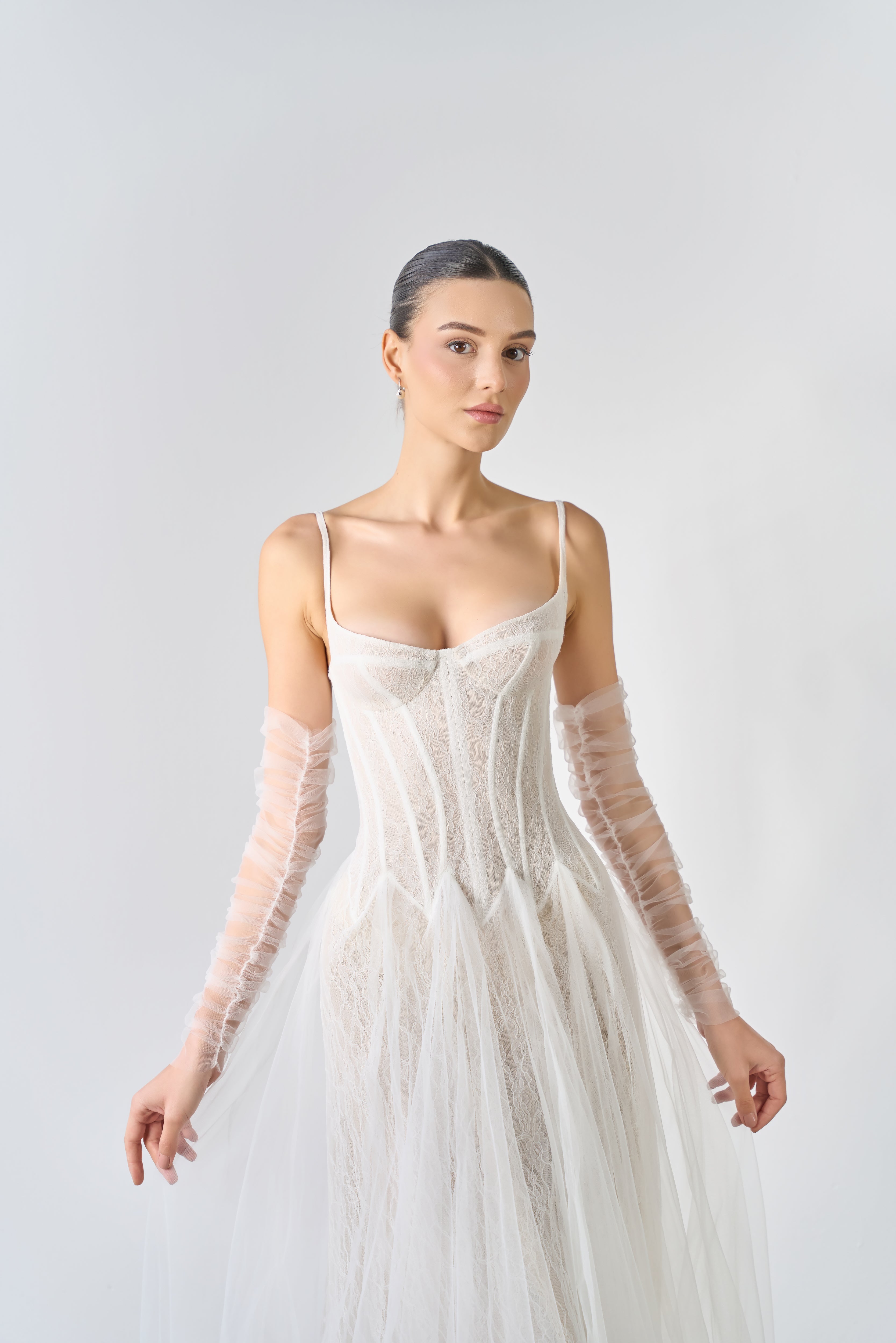 Starry Illusion Corset Bridal Gown by Idina Bride