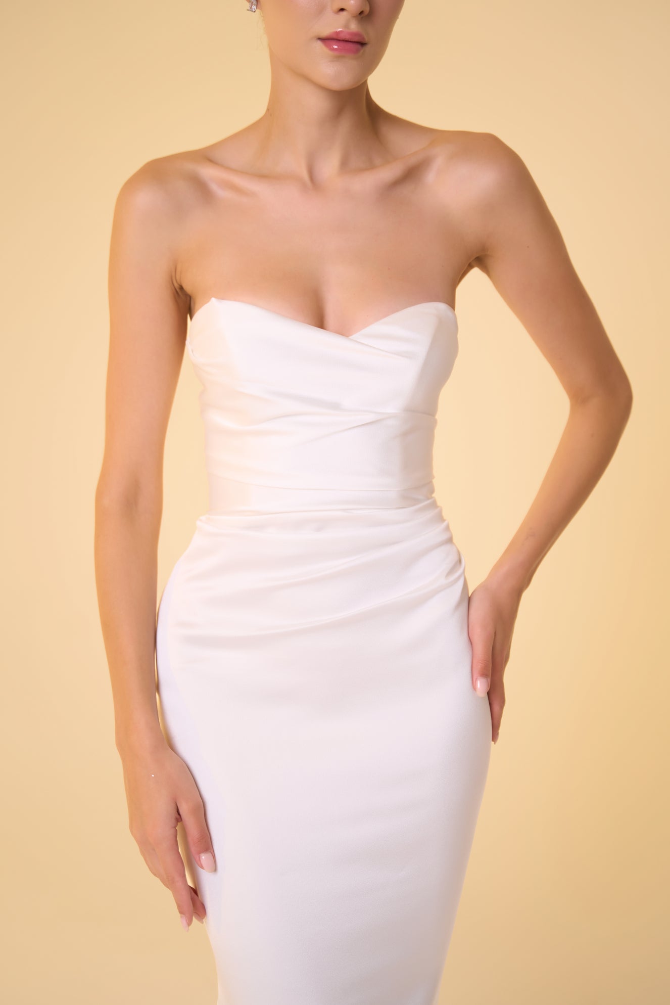 Luxury Sweetheart Strapless Bridal Gown by Nadia's Luxury Sweetheart Strapless Bridal Gown by Nadia's