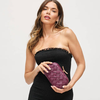 Rya Evening Bag: Burgundy