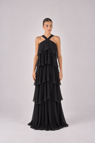 Eve tiered gown