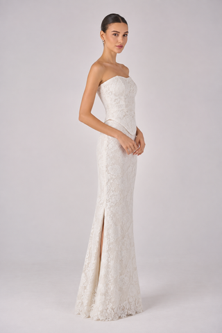 Élodie column lace skirt