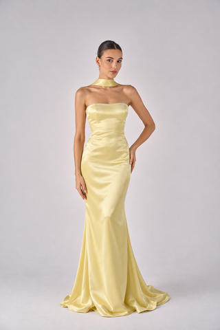 Avery column sleeveless dress