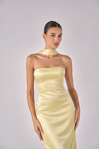 Avery column sleeveless dress