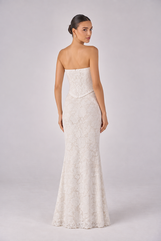 Élodie column lace skirt