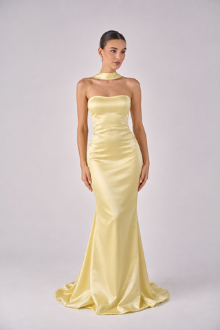 Avery column sleeveless dress