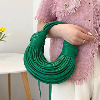 Knotted Top Handle Bag