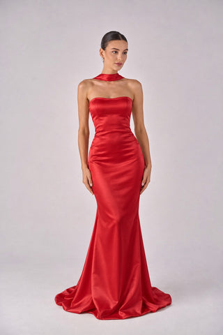 Avery column sleeveless dress